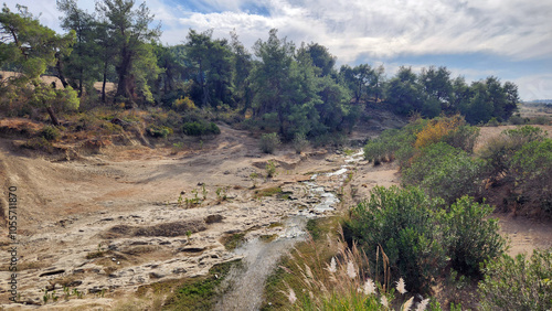 Delicay stream in Dutluca village in Saricam, Adana photo