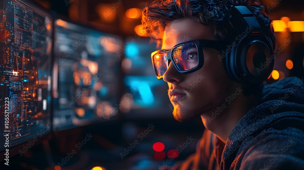 Tech-driven startup in 2025 with holographic displays collaborative team smart technology and creative workspace design Tech-driven startup in 2025 with holographic displays collaborative team smart technology and creative workspace design