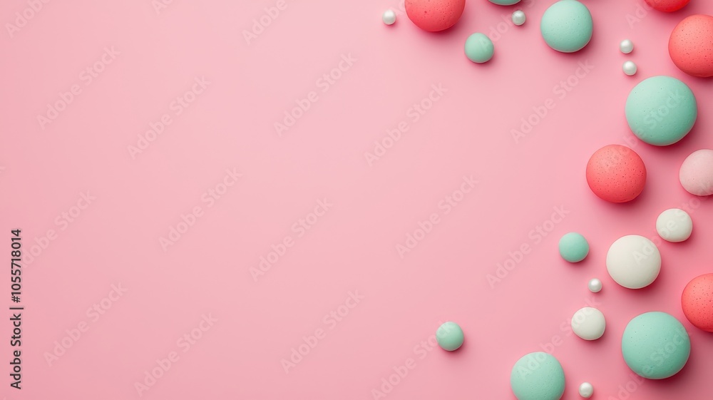Colorful geometric shapes on soft pink background a playful and modern design element for creative projects Colorful geometric shapes on soft pink background a playful and modern design element for creative projects