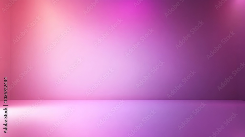 Fototapeta premium A minimalist gradient background with light shades of purple transitioning to pink, offering a calm and elegant feel