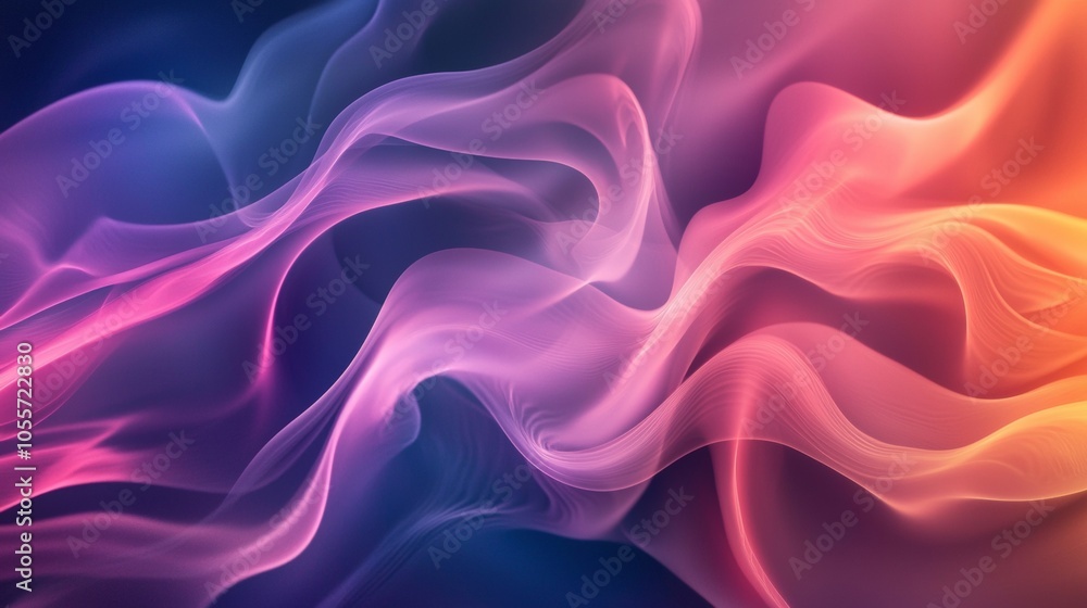 Colorful abstract waves of light creating a dynamic flow Colorful abstract waves of light creating a dynamic flow