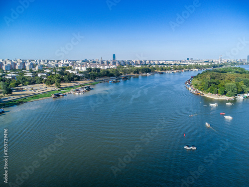 Serbia, Sava river, Ada međjica, Belgrade