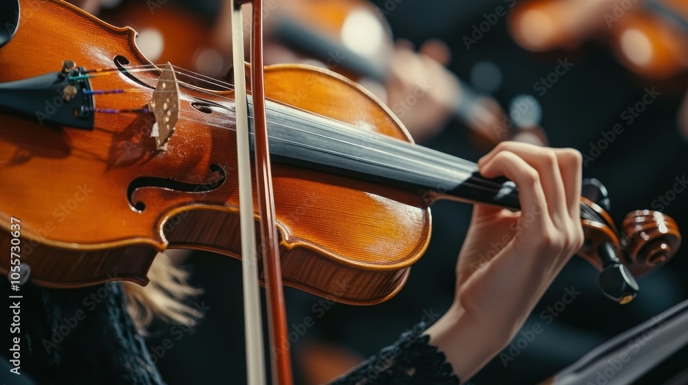 A Close-Up View of a Violinist's Hand Holding a Violin A Close-Up View of a Violinist's Hand Holding a Violin
