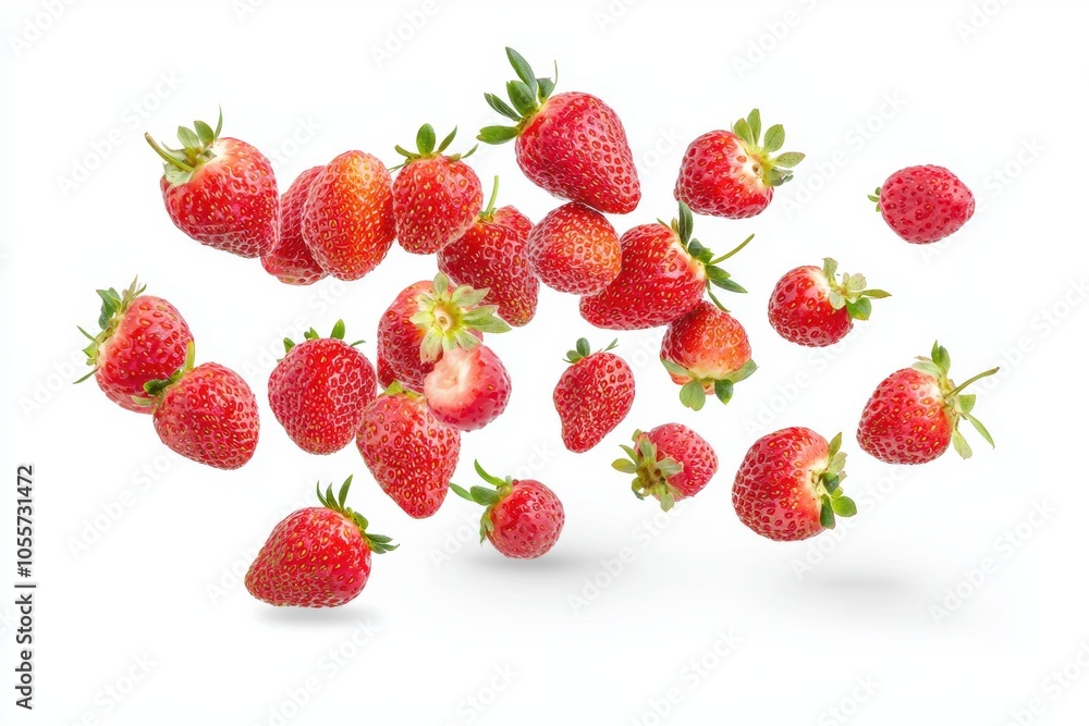 Dynamic Falling Strawberries with Realistic Shadows Dynamic Falling Strawberries with Realistic Shadows