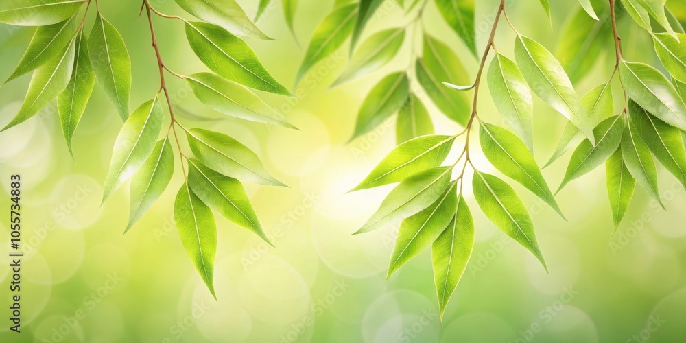 Dry Willow Oak Birch Fusion Leaves Close Up in Calming Ivory and Soft Green Dry Willow Oak Birch Fusion Leaves Close Up in Calming Ivory and Soft Green