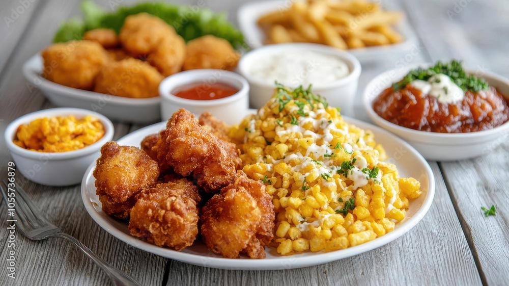 fried food golden southern fried food golden southern