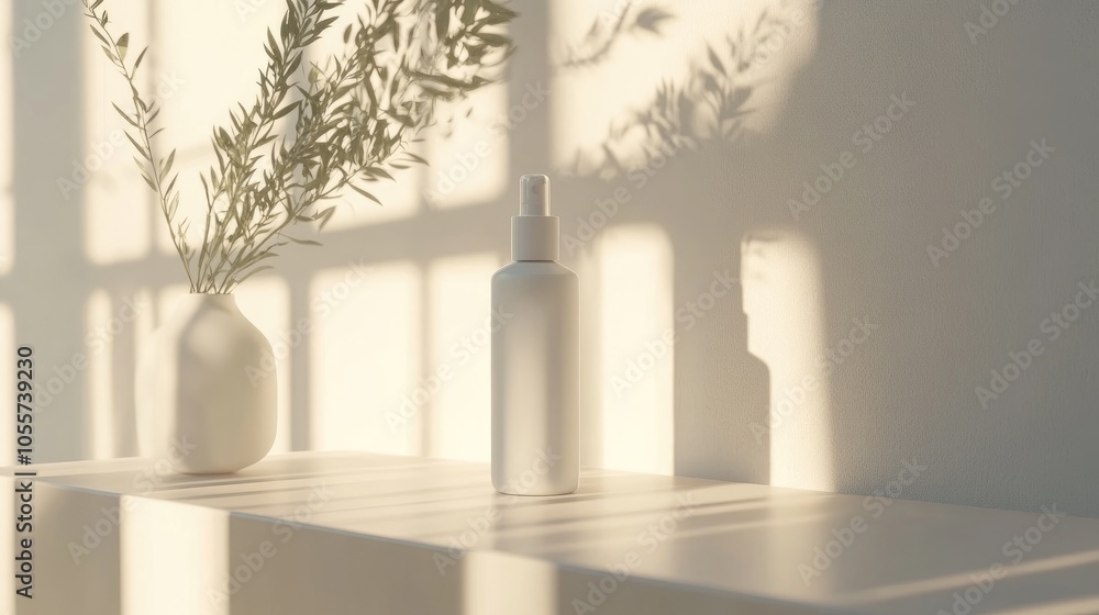 Simple Skincare Serum Bottle on White Surface Simple Skincare Serum Bottle on White Surface