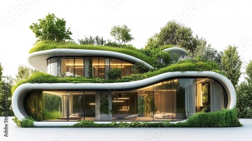 An innovative green tech concept showcasing sustainable technology