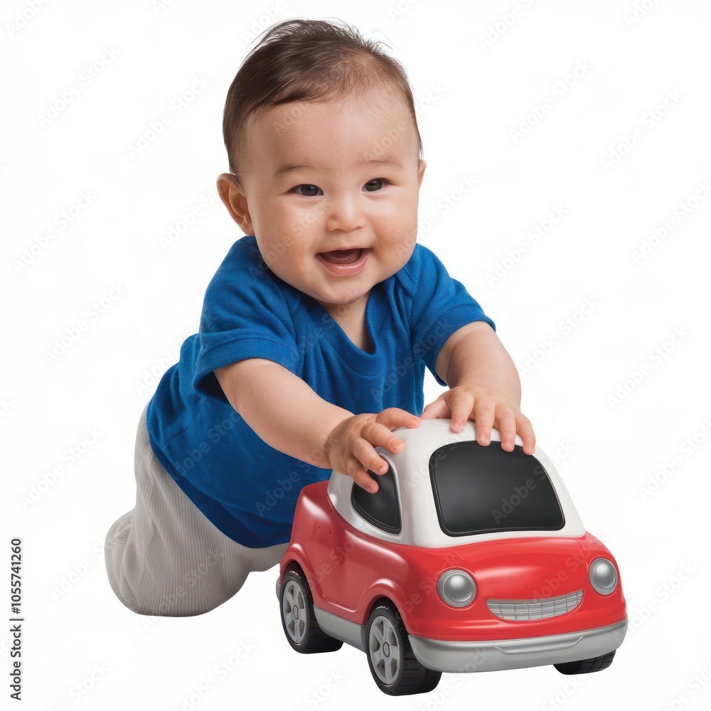 cute asian baby sitting on the floor isolated on white background cute asian baby sitting on the floor isolated on white background