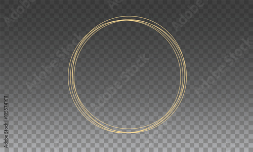 Light circle yellow swirl. Curved white line light effect. Darkening of the moon. Flash vector semicircle and spark light effect. Podium, gold radial platform.	