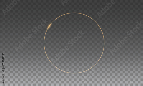 Light circle yellow swirl. Curved white line light effect. Darkening of the moon. Flash vector semicircle and spark light effect. Podium, gold radial platform.	