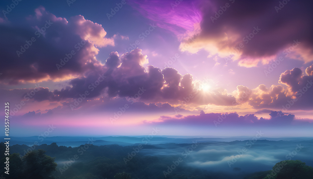 Blurred nature background of evening blue sky with floating clouds, adding a relaxing feeling. Blurred nature background of evening blue sky with floating clouds, adding a relaxing feeling.