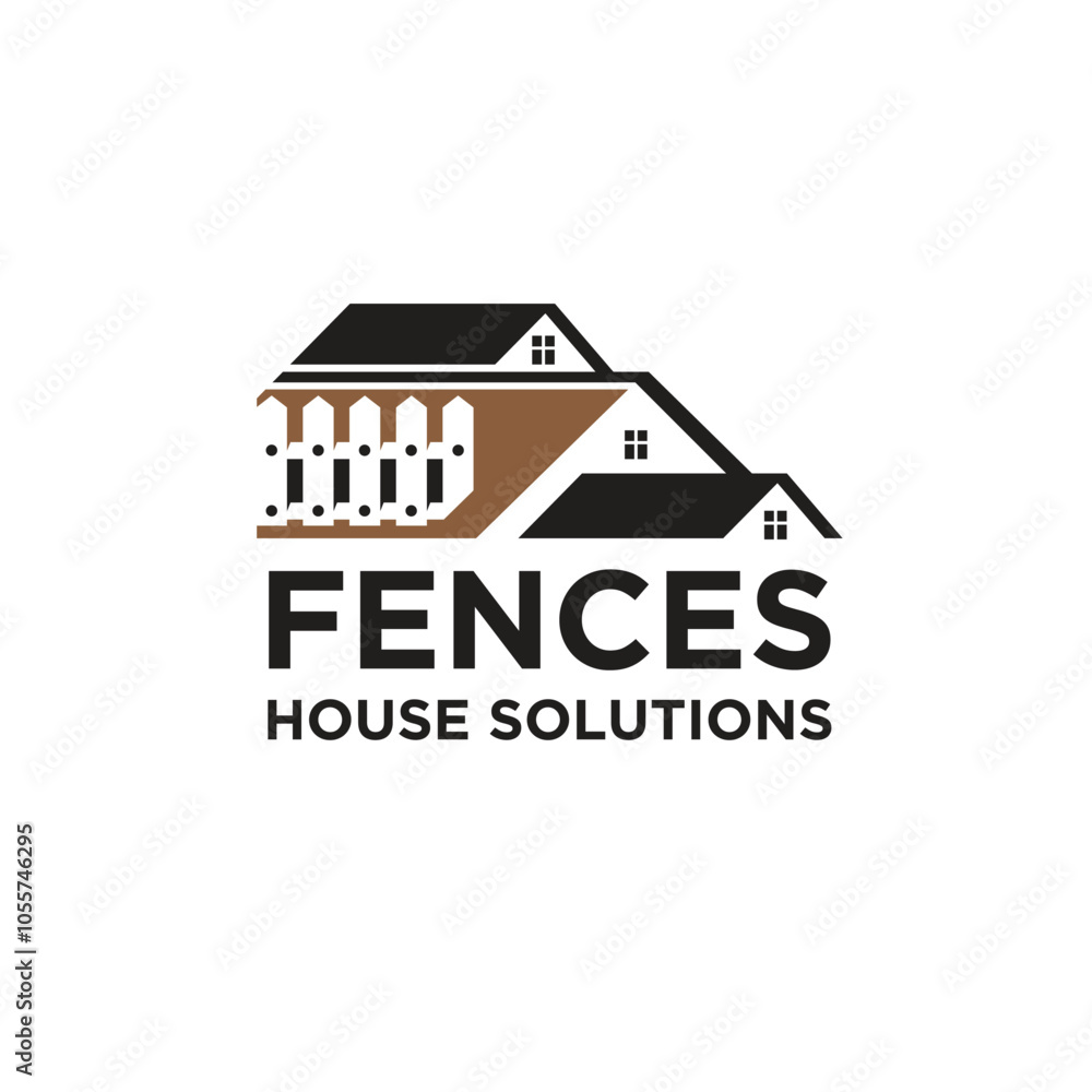 Fototapeta premium fences service logo