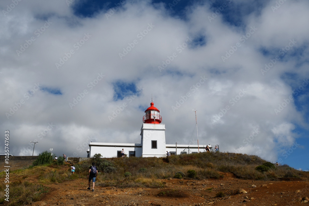 the Ponta do Pargo Lighthouse - a historic lighthouse Situated on the westernmost tip of the island of Madeira (Madeira, Portugal)