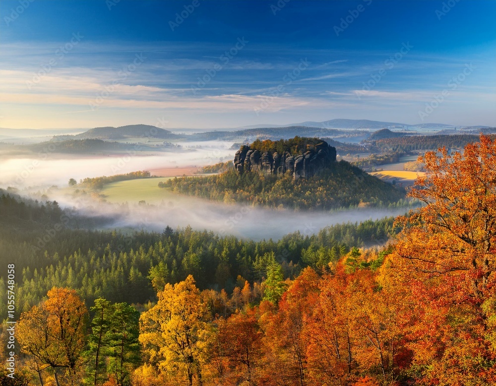 Obraz premium Autumn vibes in nice Czech nature