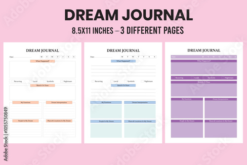 Dream Journal KDP Interior