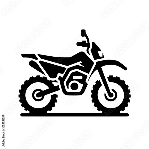 Motorcycle Vector Graphic Perfect for Transportation Themes
