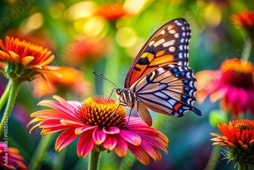 Captivating Tilt-Shift Butterfly in Nature - Ideal for Nature Lovers and Photography Enthusiasts