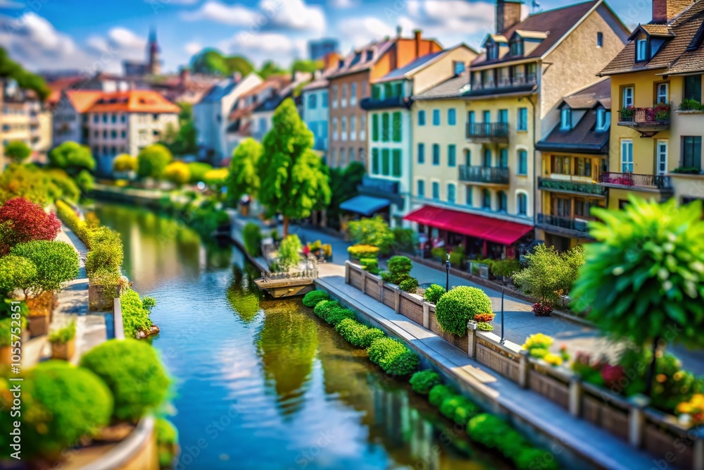 Obraz premium Captivating Tilt-Shift Photography Exploring Textures in Nature and Urban Landscapes for Stunning Visuals