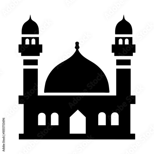 muslim mosque vector icon