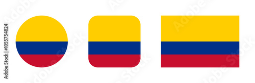 Colombia flag icon set Free Download Colombia flag icon set - GFXLoad