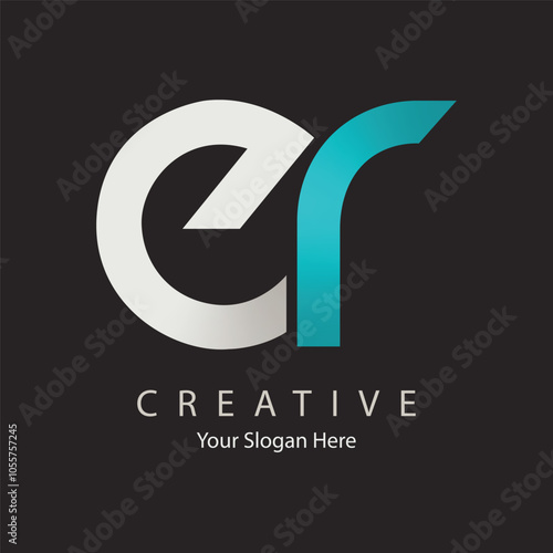 ER Letter Creative Logo Design - EPS Format