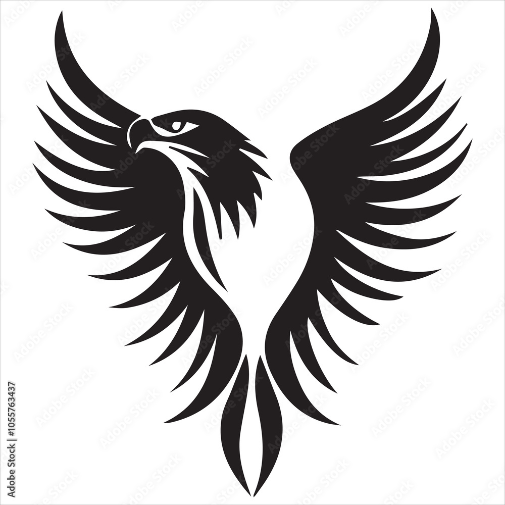 Fototapeta premium Logo modern american freedom on white background logo style minimalism eagle