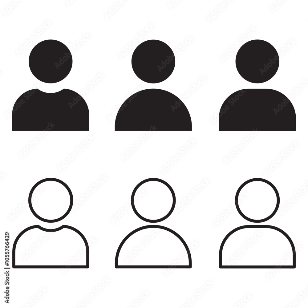 User Icon set. Person sign, people icon. User Icon set. Person sign, people icon.