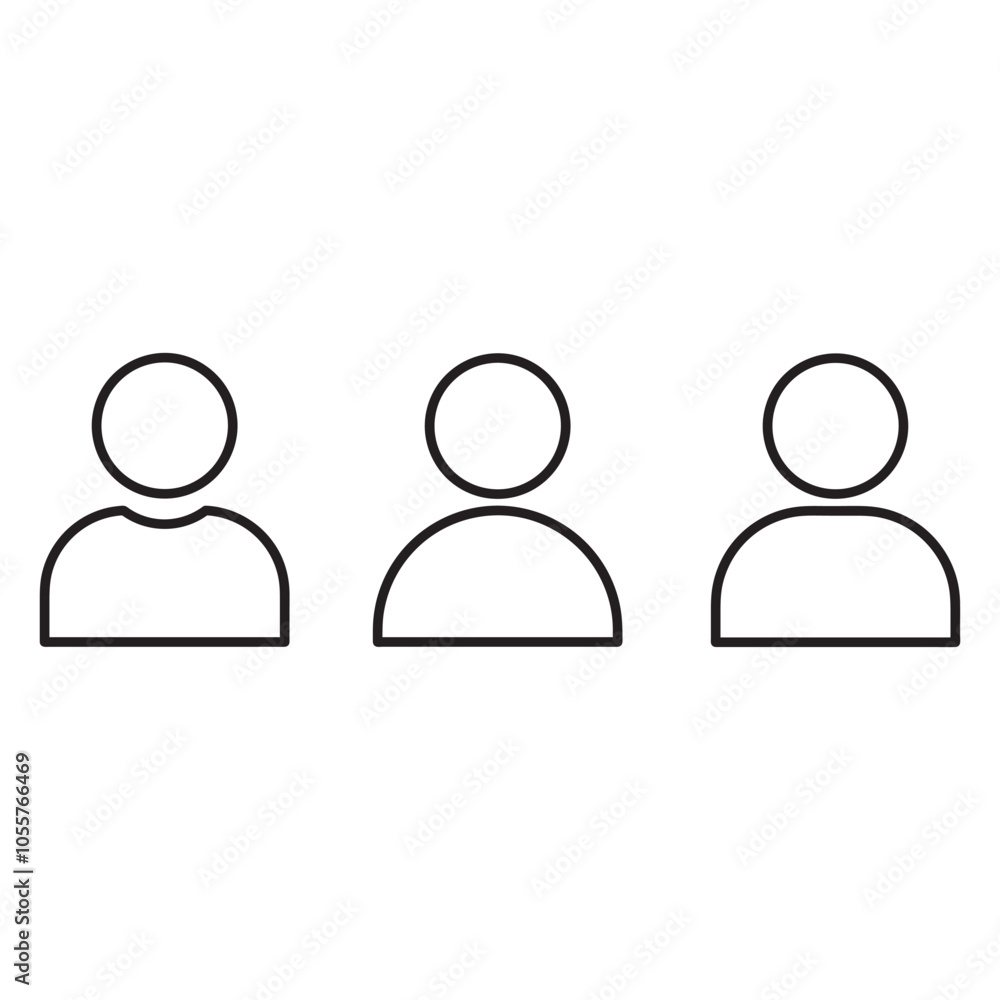 User Icon set. Person sign, people icon. User Icon set. Person sign, people icon.