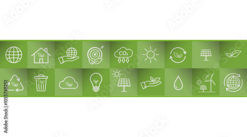 Banner design for sustainability development, ESG, CSR and Eco friendly concept, Vector illustration