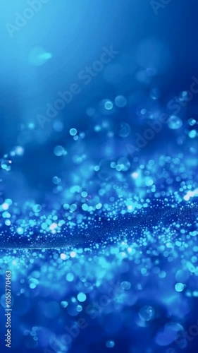 Wallpaper Mural A vibrant blue background with shimmering bokeh effects, creating a serene and dreamy atmosphere. Torontodigital.ca