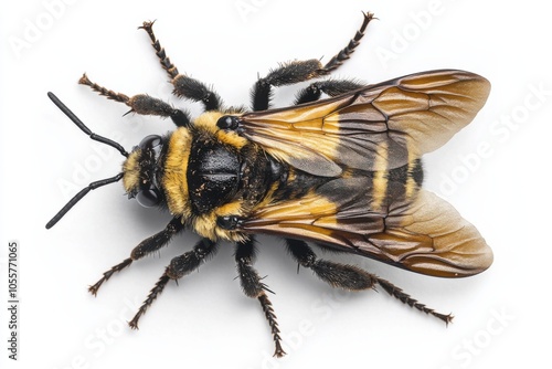 Blossoming Beauty: Rusty-Patched Bumblebee in Vibrant Detail