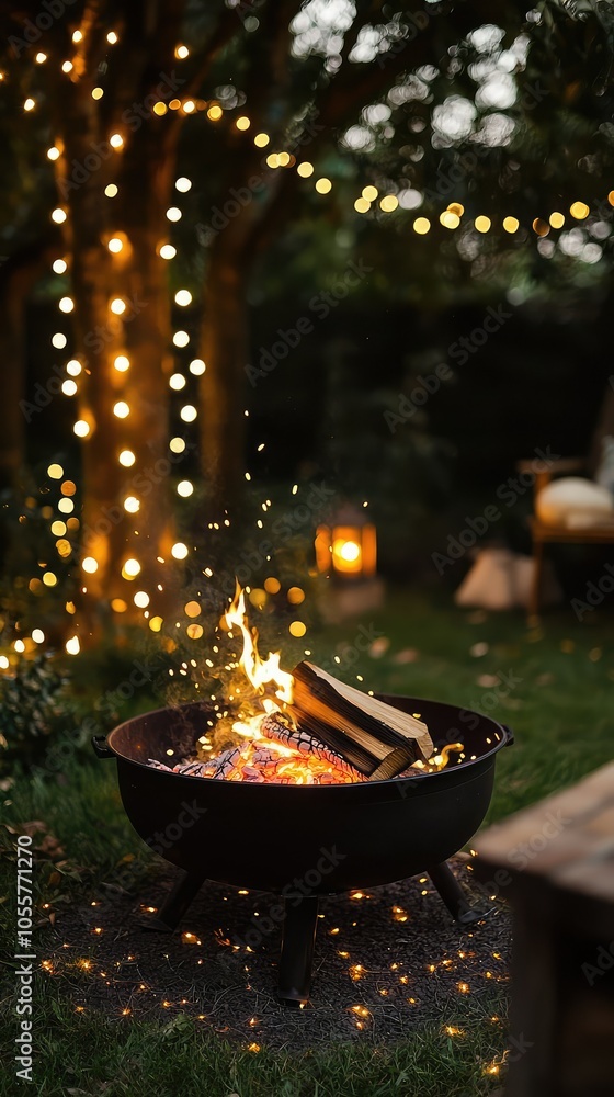 Captivating Charcoal Fire Pit in a Cozy Setting Captivating Charcoal Fire Pit in a Cozy Setting