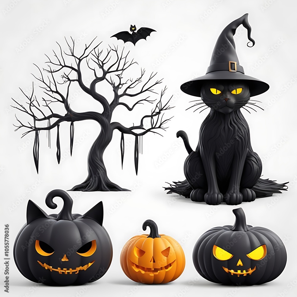 Halloween Flat Icon Pack Halloween Flat Icon Pack