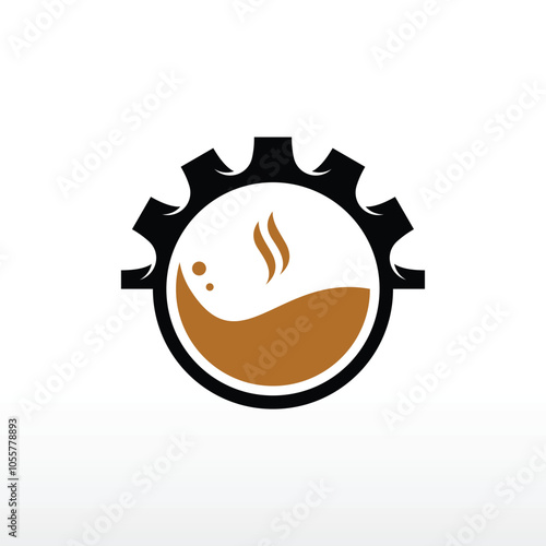 coffee shop logo design template illustration vector