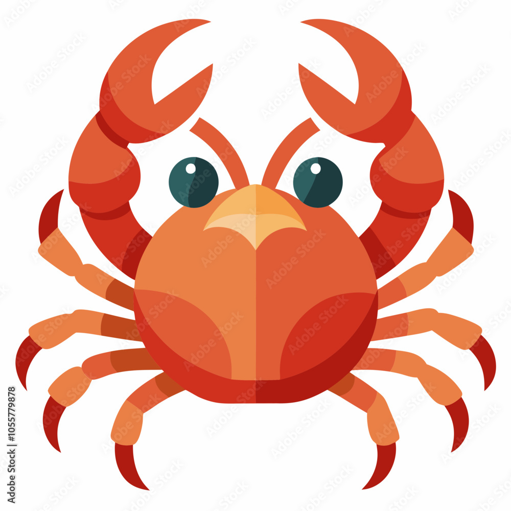 crab cartoon isolated on white crab cartoon isolated on white