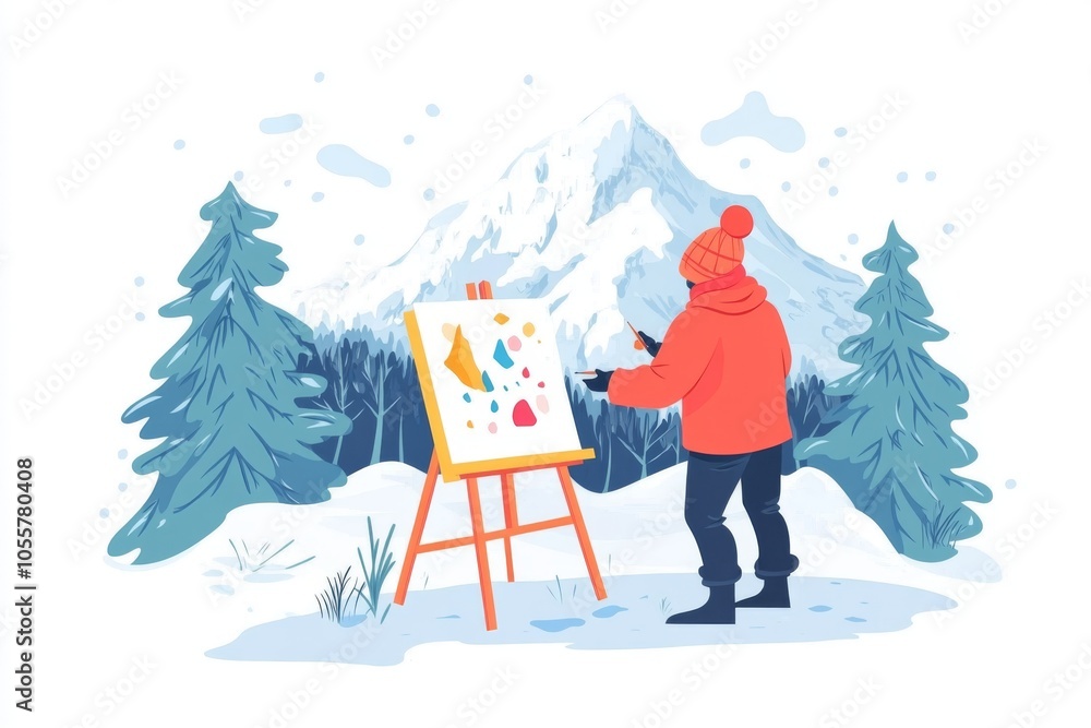 Winter Landscape Artist at Work Winter Landscape Artist at Work