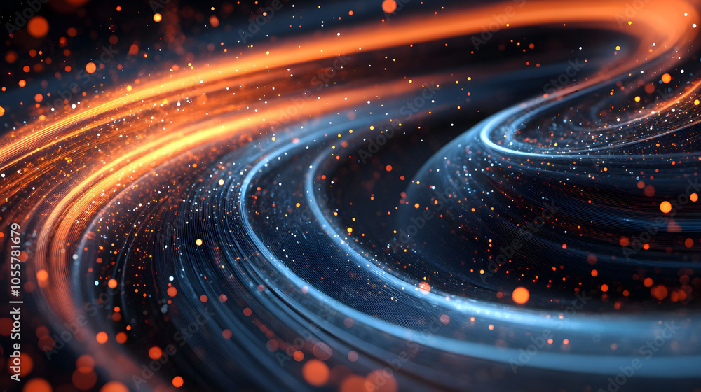 Obraz premium Galaxy space background with stars and cosmic elements