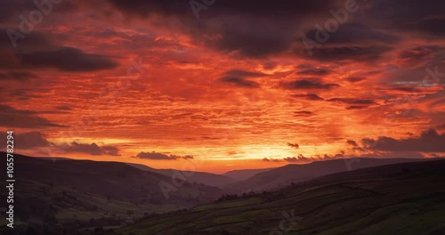 Timelapse of a sunrise over Swaledale
