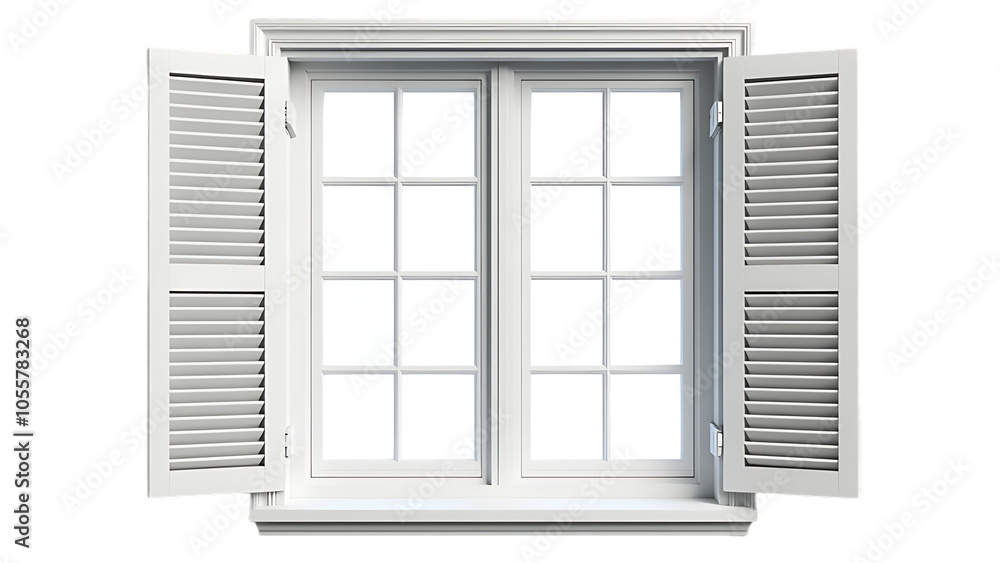 Modern and minimal house window for interior decoration isolated on background, open office glass window frame. Modern and minimal house window for interior decoration isolated on background, open office glass window frame.