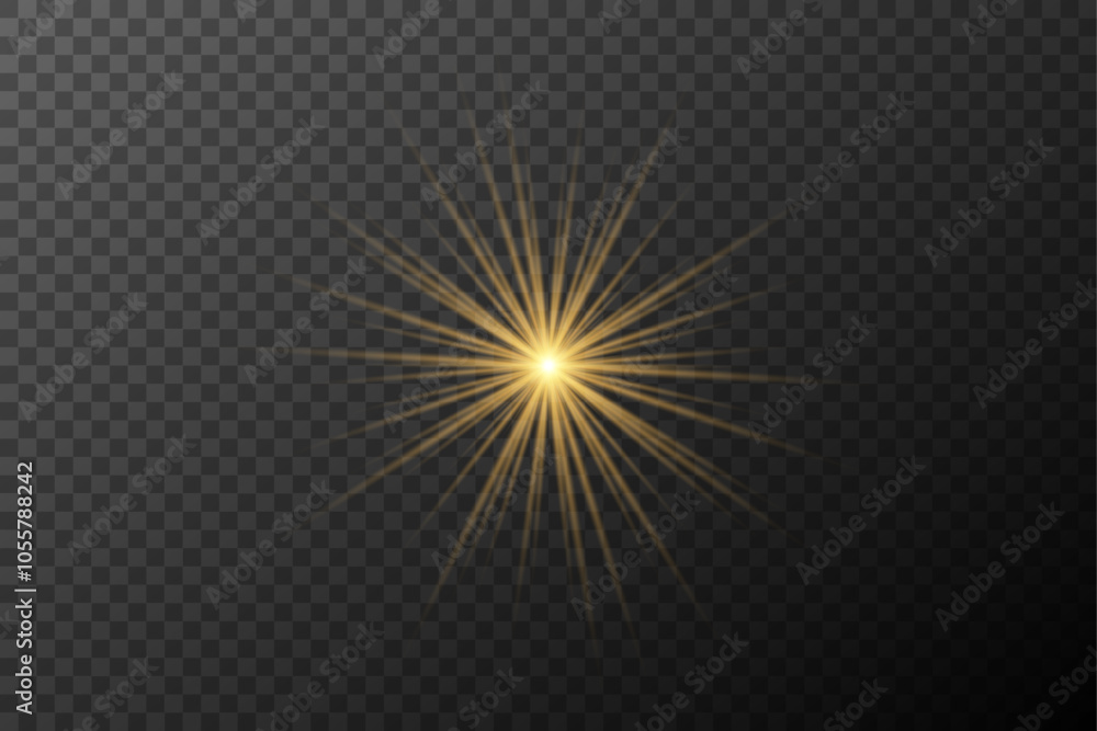 Light effect Golden isolated flare explosion shiny dust line solar flare spark star neon light, vector effect Light effect Golden isolated flare explosion shiny dust line solar flare spark star neon light, vector effect