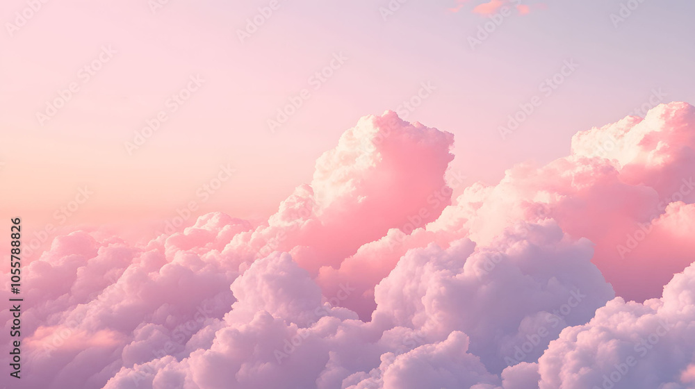 Clouds floating softly in a bright blue sky Clouds floating softly in a bright blue sky
