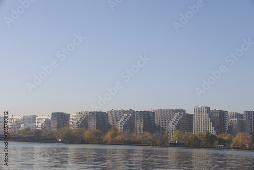 New residential area on the bank of the Nagatinsky backwater, Moscow, October 2024, 2 photo