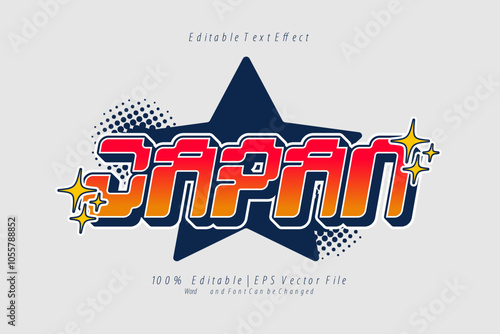 Japan Editable text Effect y2k style