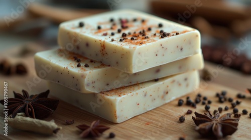 Soap bars infused with natural spices