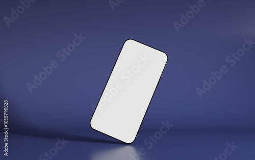 screen phone model for promotion smartphone mockup for sale front view on blue background.jpg