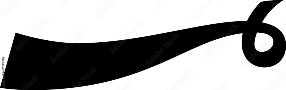 Black ribbon banner gracefully forms the number six, perfect for birthday or anniversary designs. Ideal for elegant celebration projects Black ribbon banner gracefully forms the number six, perfect for birthday or anniversary designs. Ideal for elegant celebration projects