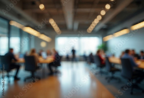 motion blur background of modern office interior design contemporary workspace for creative business defocus long exposure shake jerk