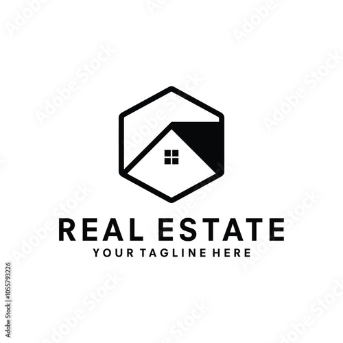 house icon logo on white background vector illustration