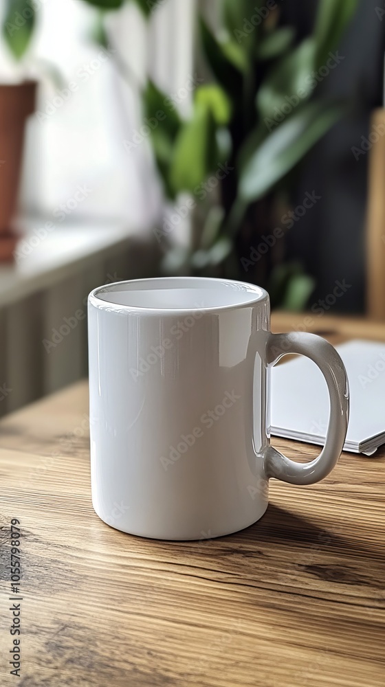 Mug on a desk mock up Mug on a desk mock up